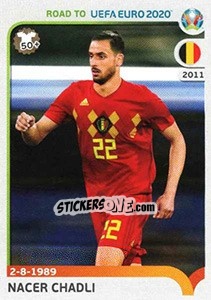Sticker Nacer Chadli - Road to UEFA Euro 2020 n. 27 - Panini