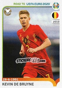 Figurina Kevin De Bruyne - Road to UEFA Euro 2020 - Panini