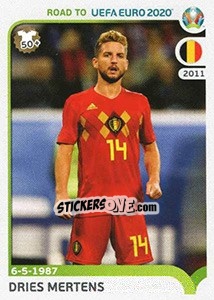 Sticker Dries Mertens - Road to UEFA Euro 2020 n. 31 - Panini