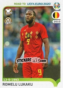 Sticker Romelu Lukaku - Road to UEFA Euro 2020 n. 33 - Panini