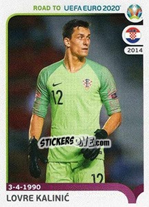 Sticker Lovre Kalinic - Road to UEFA Euro 2020 n. 35 - Panini