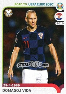 Sticker Domagoj Vida - Road to UEFA Euro 2020 n. 36 - Panini