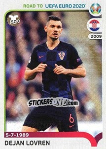 Sticker Dejan Lovren - Road to UEFA Euro 2020 n. 37 - Panini