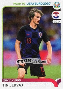 Sticker Tin Jedvaj - Road to UEFA Euro 2020 n. 39 - Panini