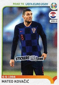 Sticker Mateo Kovacic - Road to UEFA Euro 2020 n. 43 - Panini
