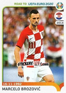 Sticker Marcelo Brozovic - Road to UEFA Euro 2020 n. 45 - Panini
