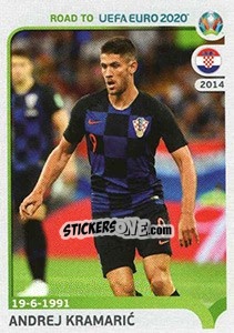 Sticker Andrej Kramaric - Road to UEFA Euro 2020 n. 47 - Panini