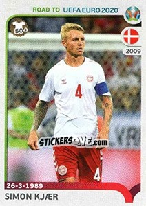 Sticker Simon Kjaer - Road to UEFA Euro 2020 n. 68 - Panini