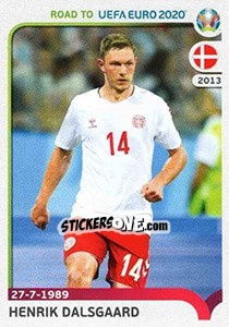 Figurina Henrik Dalsgaard - Road to UEFA Euro 2020 - Panini