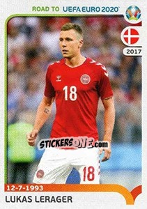 Sticker Lukas Lerager - Road to UEFA Euro 2020 n. 74 - Panini
