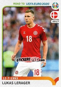 Sticker Lukas Lerager - Road to UEFA Euro 2020 - Panini