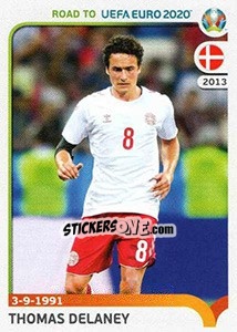 Sticker Thomas Delaney - Road to UEFA Euro 2020 n. 75 - Panini