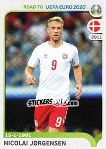 Sticker Nicolai Jørgensen - Road to UEFA Euro 2020 - Panini