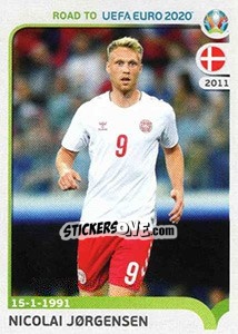 Sticker Nicolai Jørgensen - Road to UEFA Euro 2020 n. 77 - Panini