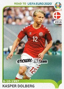 Sticker Kasper Dolberg - Road to UEFA Euro 2020 - Panini