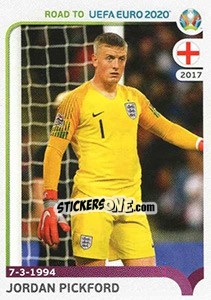 Sticker Jordan Pickford - Road to UEFA Euro 2020 n. 83 - Panini