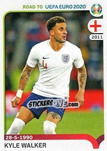 Sticker Kyle Walker - Road to UEFA Euro 2020 n. 84 - Panini