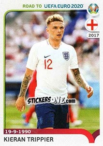 Sticker Kieran Trippier - Road to UEFA Euro 2020 n. 87 - Panini
