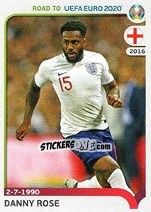 Sticker Danny Rose - Road to UEFA Euro 2020 n. 88 - Panini
