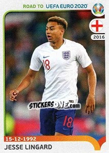 Sticker Jesse Lingard - Road to UEFA Euro 2020 n. 92 - Panini