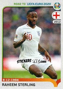 Sticker Raheem Sterling - Road to UEFA Euro 2020 n. 95 - Panini