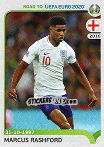 Sticker Marcus Rashford - Road to UEFA Euro 2020 n. 97 - Panini