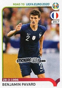 Figurina Benjamin Pavard - Road to UEFA Euro 2020 - Panini