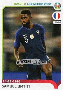 Sticker Samuel Umtiti - Road to UEFA Euro 2020 n. 103 - Panini