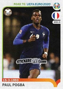 Sticker Paul Pogba - Road to UEFA Euro 2020 n. 107 - Panini
