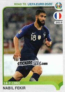 Sticker Nabil Fekir - Road to UEFA Euro 2020 n. 110 - Panini