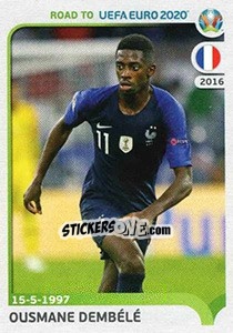 Sticker Ousmane Dembélé - Road to UEFA Euro 2020 - Panini