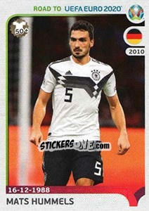 Sticker Mats Hummels - Road to UEFA Euro 2020 n. 117 - Panini