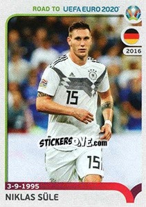 Figurina Niklas Süle - Road to UEFA Euro 2020 - Panini