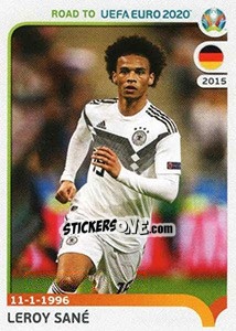 Figurina Leroy Sané - Road to UEFA Euro 2020 - Panini