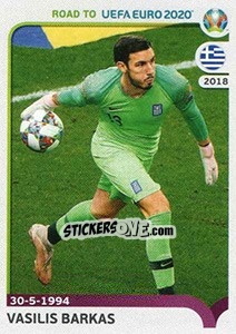 Sticker Vasilis Barkas - Road to UEFA Euro 2020 n. 131 - Panini