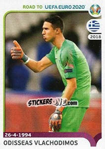 Cromo Odisseas Vlachodimos - Road to UEFA Euro 2020 - Panini