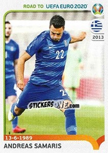 Sticker Andreas Samarīs - Road to UEFA Euro 2020 - Panini
