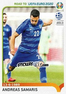 Figurina Andreas Samarīs - Road to UEFA Euro 2020 - Panini