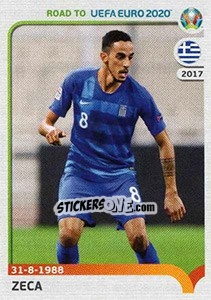 Figurina Zeca - Road to UEFA Euro 2020 - Panini