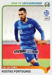 Cromo Kōstas Fortounīs - Road to UEFA Euro 2020 - Panini