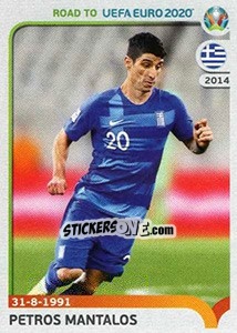 Sticker Petros Mantalos - Road to UEFA Euro 2020 - Panini