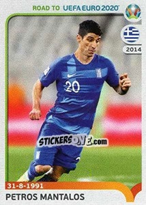 Cromo Petros Mantalos - Road to UEFA Euro 2020 - Panini