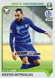 Sticker Kostas Mitroglou - Road to UEFA Euro 2020 n. 144 - Panini