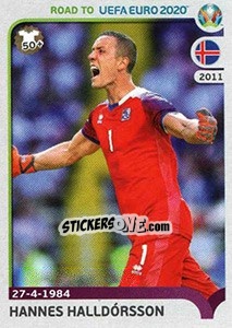 Sticker Hannes Halldórsson - Road to UEFA Euro 2020 - Panini