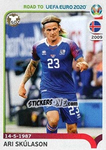 Sticker Ari Skúlason - Road to UEFA Euro 2020 n. 150 - Panini