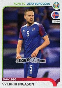 Cromo Sverrir Ingason - Road to UEFA Euro 2020 - Panini