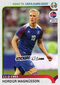 Sticker Hordur Magnússon - Road to UEFA Euro 2020 n. 152 - Panini