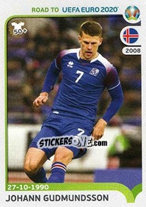 Sticker Jóhann Gudmundsson - Road to UEFA Euro 2020 - Panini