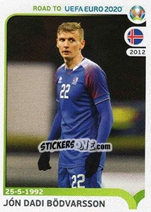 Sticker Jón Dadi Bödvarsson - Road to UEFA Euro 2020 n. 160 - Panini