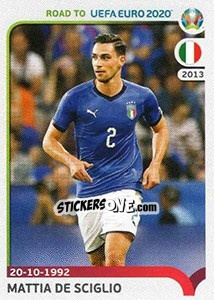 Sticker Mattia De Sciglio - Road to UEFA Euro 2020 n. 164 - Panini